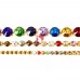 Round rivoli rhinestones cup chains